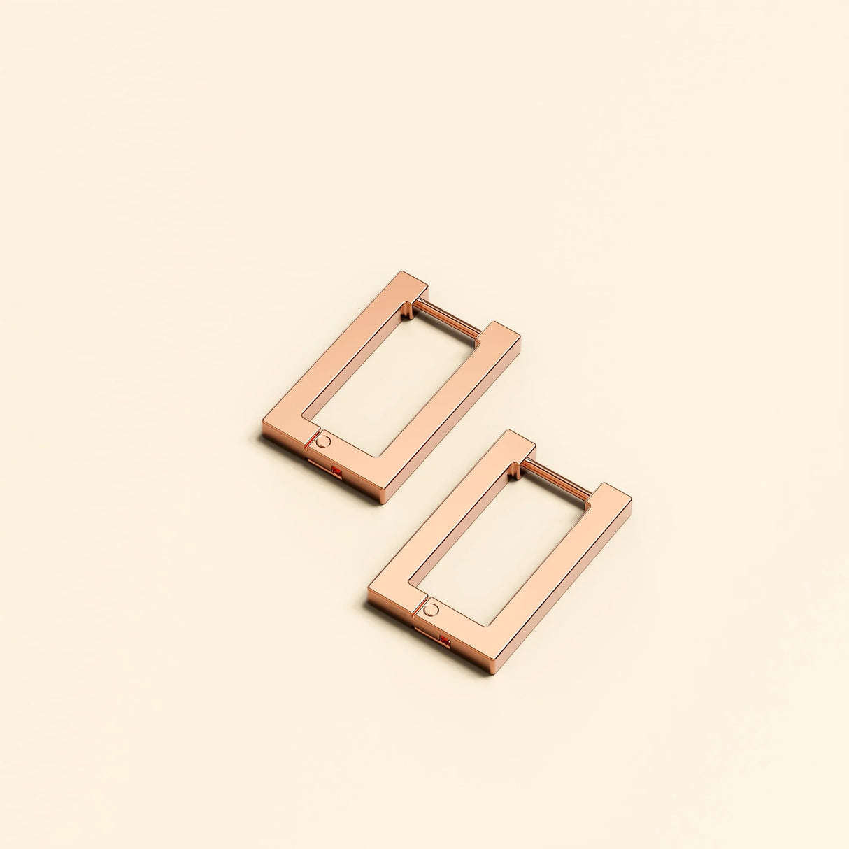 Bullion Gold Stylish Rose Gold Hoop Earrings