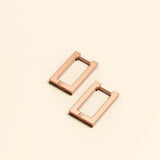 Bullion Gold Stylish Rose Gold Hoop Earrings