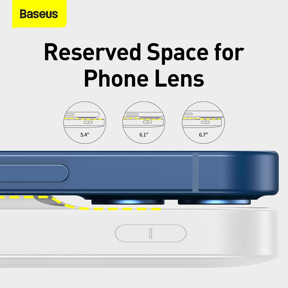 Baseus Magnetic Wireless Quick Charge Power Bank 10000mAh 20W Digital LED Display USB Type-C Type-A - White