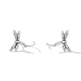 Solid 925 Signature Silver Olivia Dragonfly Stud Earrings