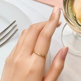 Bullion Gold Camille Minimal Stacker Ring in Gold