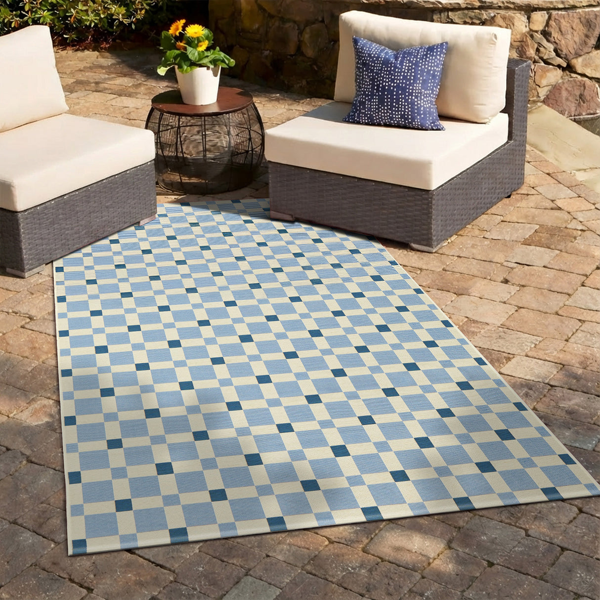 Vista Tito Blue Rug