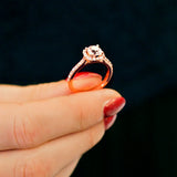Krystal Couture Engagement Ring Embellished with SWAROVSKI Crystals