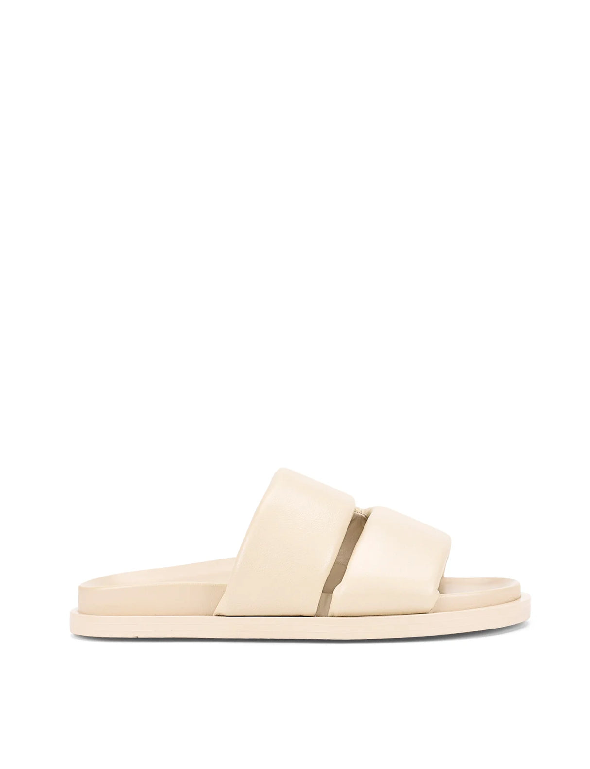 Siren Footbed Sandals - Beige Leather