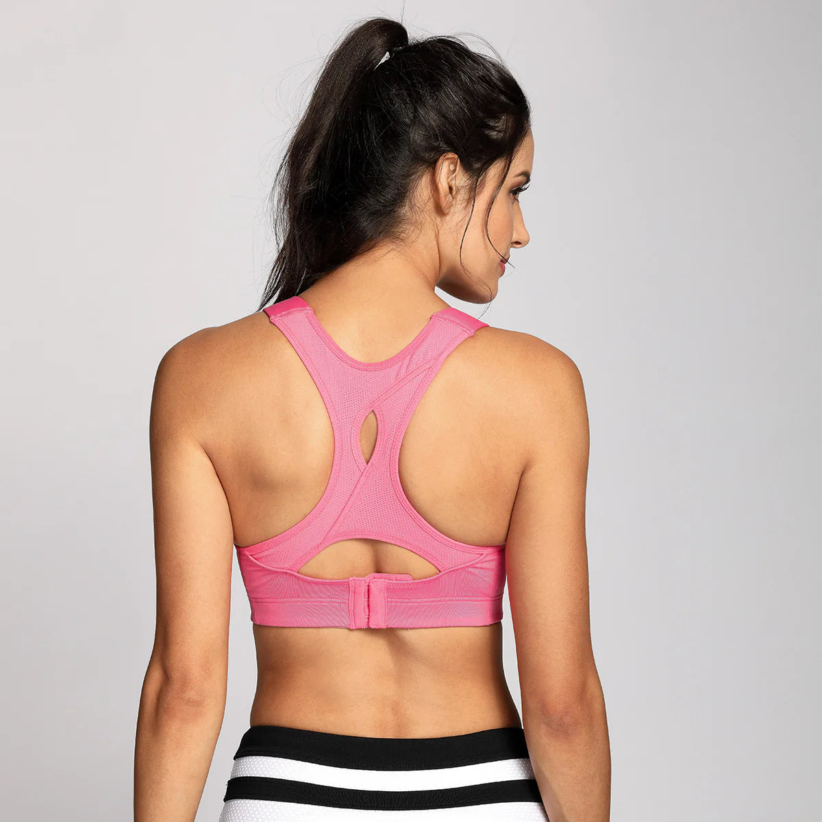 High Impact Lightly Padded Wireless Active Bra - Pink