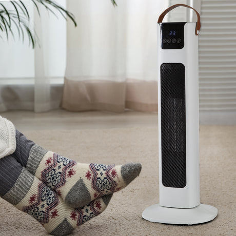 Pursonic Touch Screen Tower Heater - White