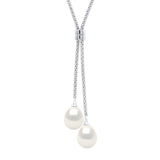 Necklace Freshwater Pearl White Sterling Silver 9mm