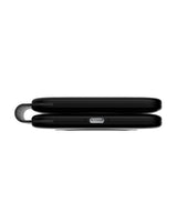 TODO 2 in 1 Wireless Phone Charger 15W Fast Charge Earphone QI Magnetic Charge Pad - Black