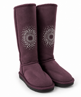 Australian Leather Ugg Long Crystal Sunburst - Purple - AU6