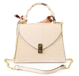 Bosccolo Handbag - Beige Croco