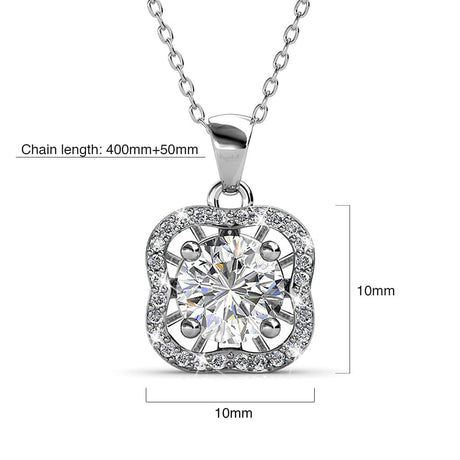 Krystal Couture Artic Floria Necklace Embellished with SWAROVSKI Crystals