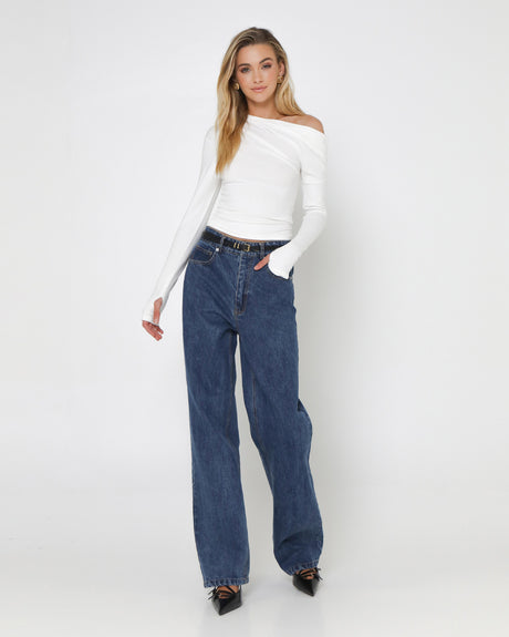 Madison The Label Jazmine Top - White
