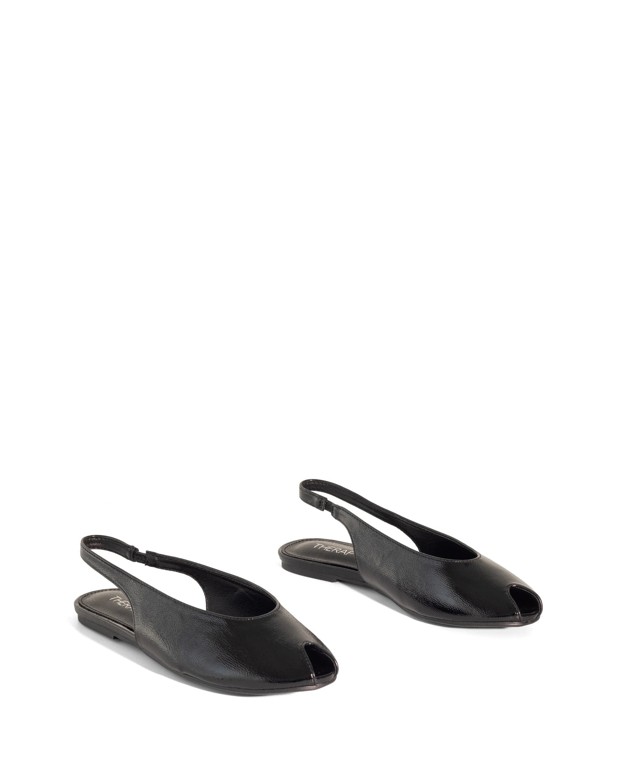Therapy Elodie Black Crinkled Patent