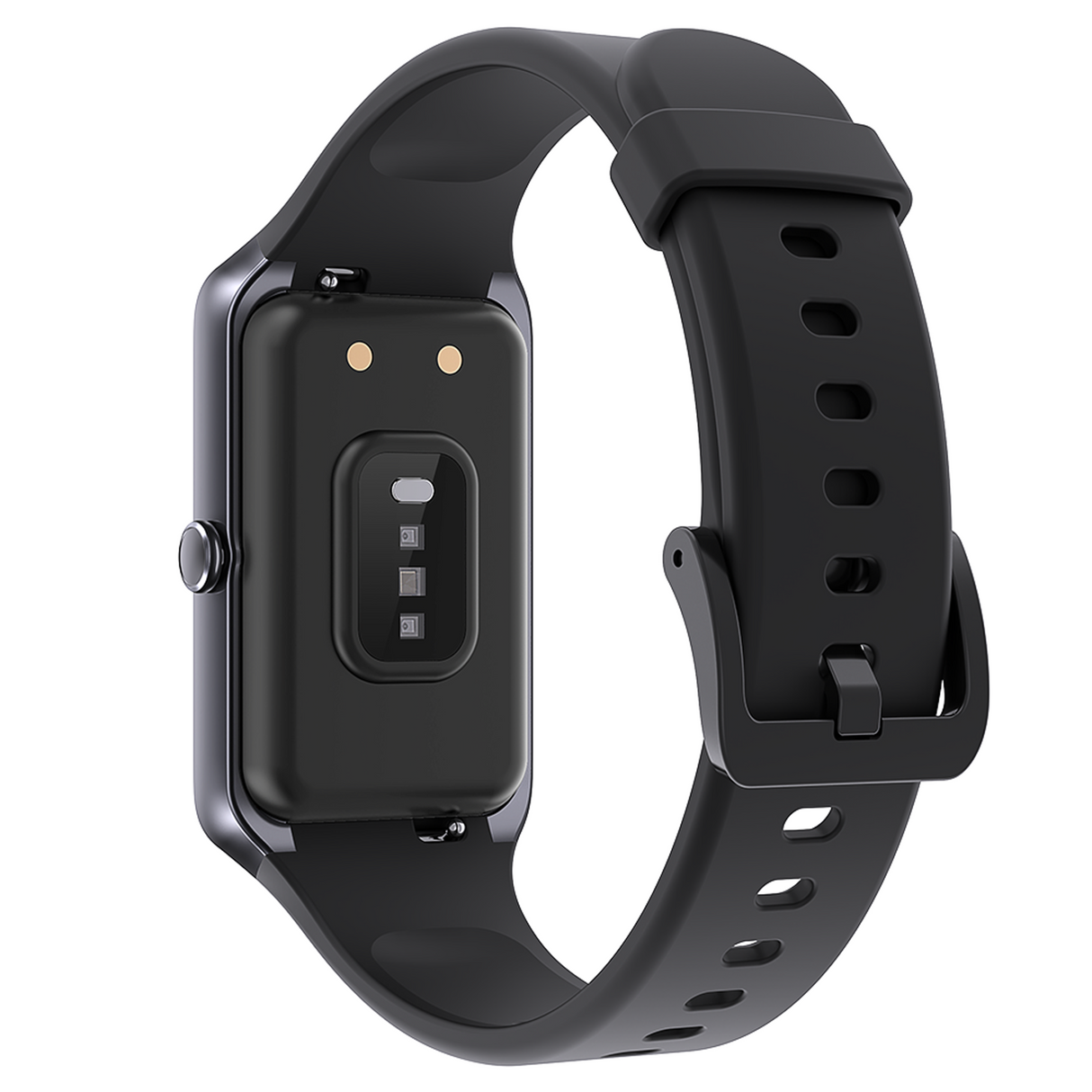 TODO Fitness Tracker Smart Watch BT 5.0 1.47" Display Thermometer BPM Monitor - Black