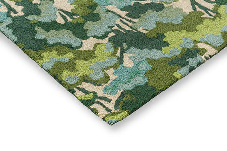 Harlequin Tree Tops Green 443807 Outdoor Rug