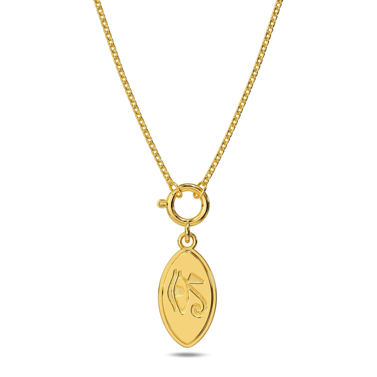 Bullion Gold Eye of Horus Gold Charm Necklace