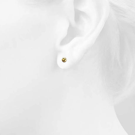 Bullion Gold Ball Stud Earrings 5mm