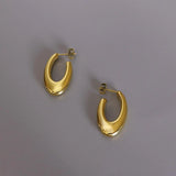 Bullion Gold Bright Gold Hoop Earrings