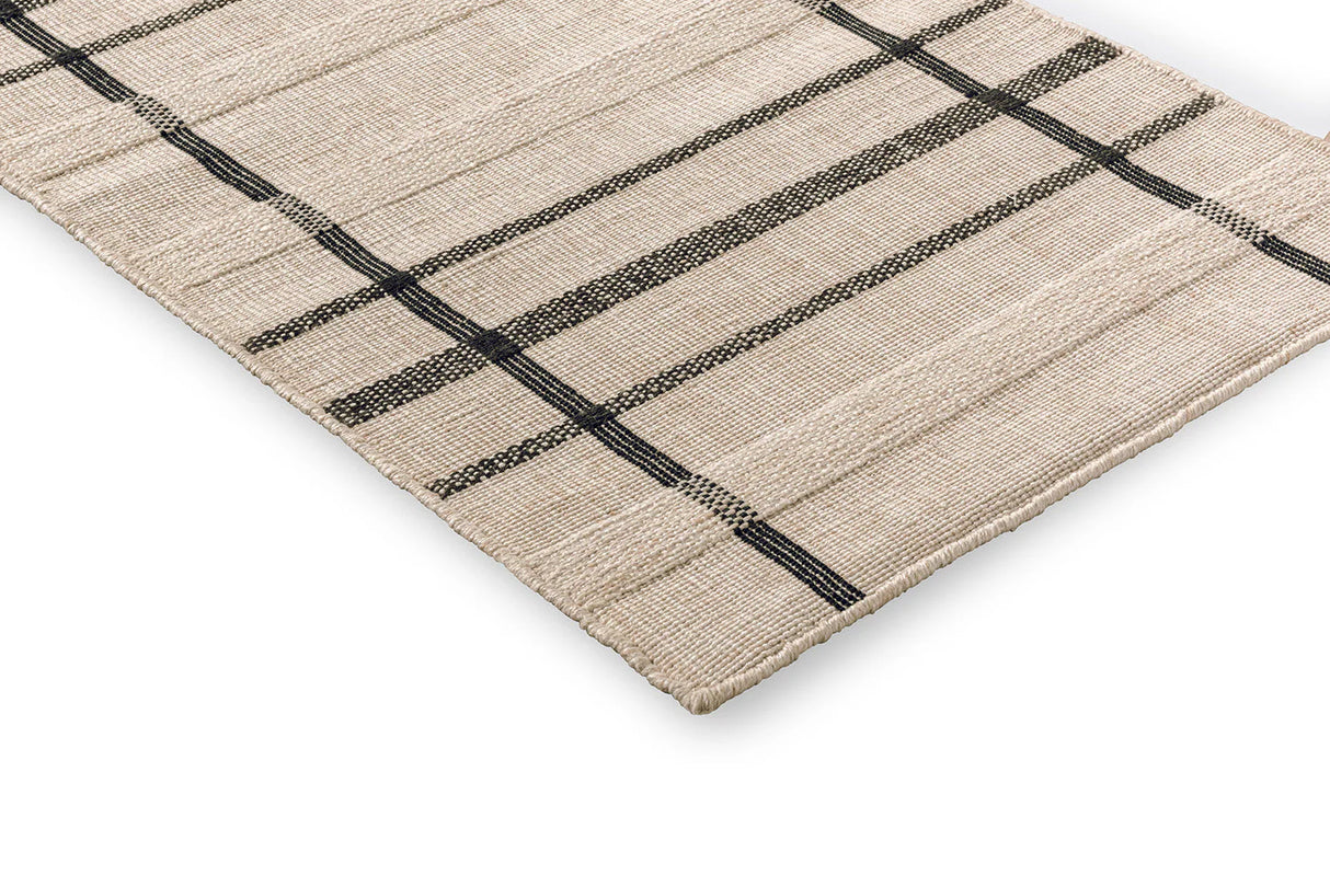 Brink & Campman Zona Charcoal Line 497605 Runner Outdoor Rug