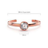 Boxed Modern Bangle and Earrings Set Embellished with SWAROVSKI® Crystals