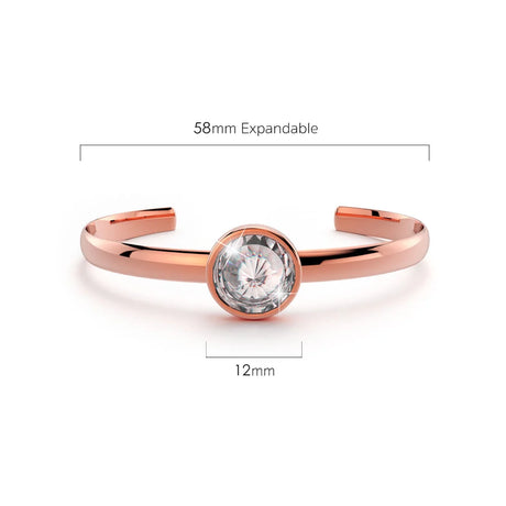 Boxed Modern Bangle and Earrings Set Embellished with SWAROVSKI® Crystals