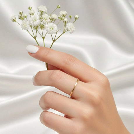 Bullion Gold Gold Simplicity Slim Ring