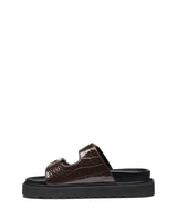 Therapy Venom Chocolate Patent Croc PU