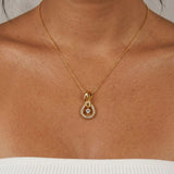 Krystal Couture Twist Pendant Necklace Embellished with SWAROVSKI Crystals