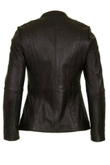 Womens Leather Jacket in Black