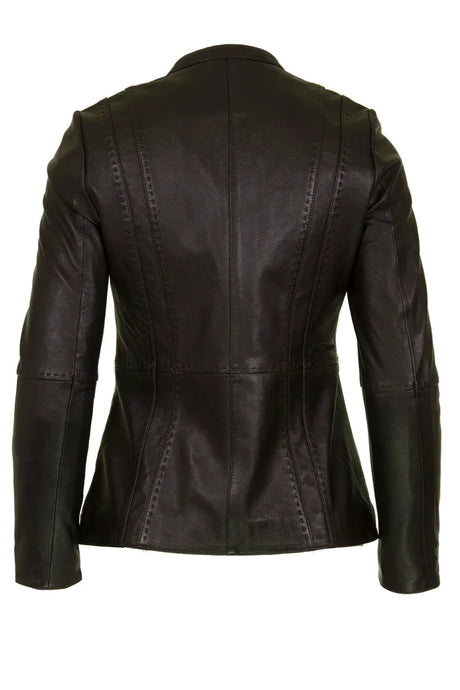 Womens Leather Jacket in Black