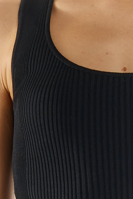 Madison The Label Jeanie Knit Top - Black