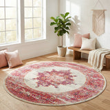 Babylon 211 Pink Round Rug