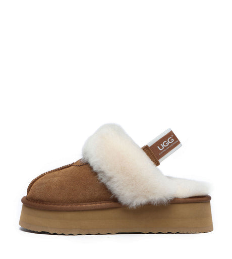 Australian Shepherd UGG Waffle Platform - Chestnut