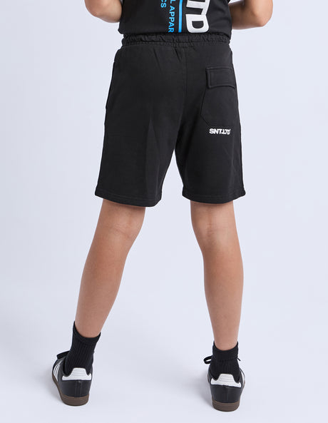 St Goliath Boys Podium Fleece Short - Washed Black