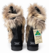 Australian Leather Ugg Long Fozy Lace - Black - AU4