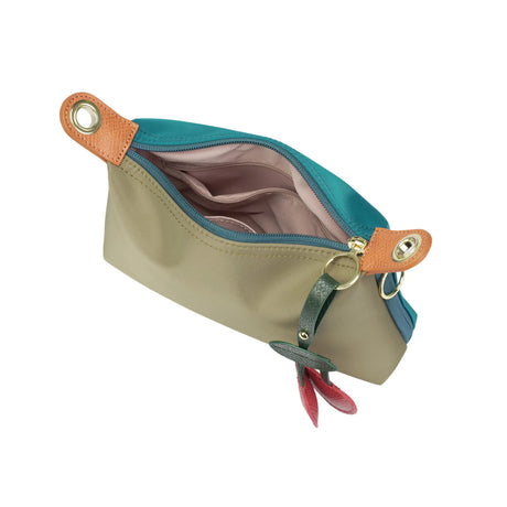 BAMEI Reversible Nylon Crossbody Bag - Khaki