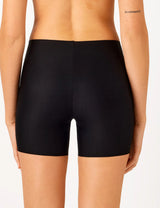 Ambra Ls Waisted Mid Thigh Short - Black