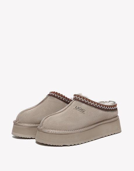 Ventus Cow Suede Platform in Brown