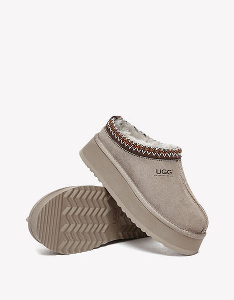 Ventus Cow Suede Platform in Brown