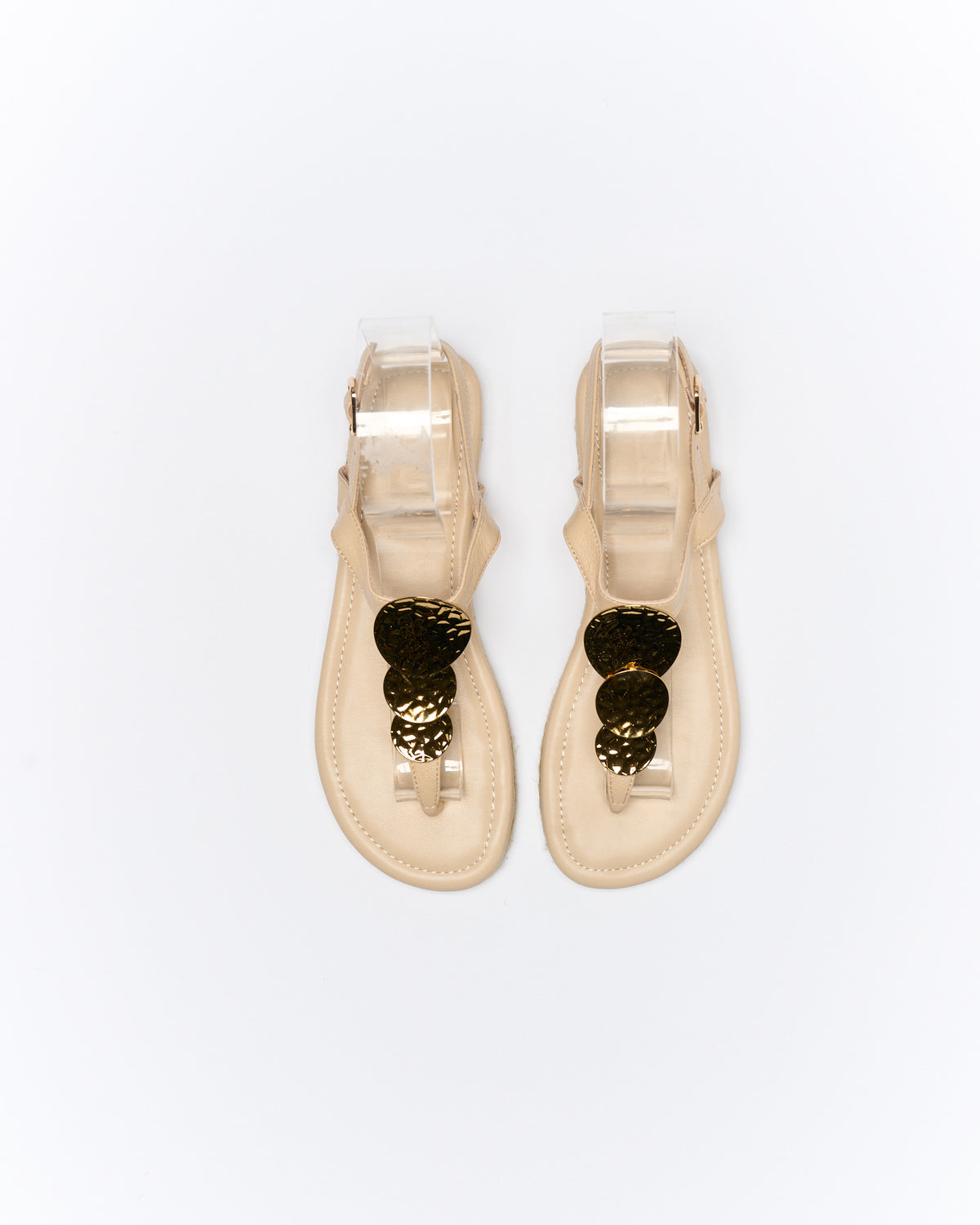 Walnut Melbourne Ada Leather Sandal - Oat