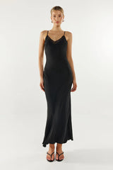 Madison The Label Amari Slip Dress - Black