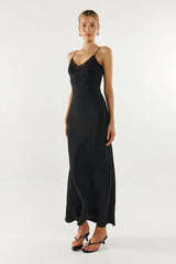 Madison The Label Amari Slip Dress - Black