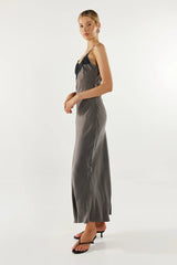 Madison The Label Amari Slip Dress - Slate