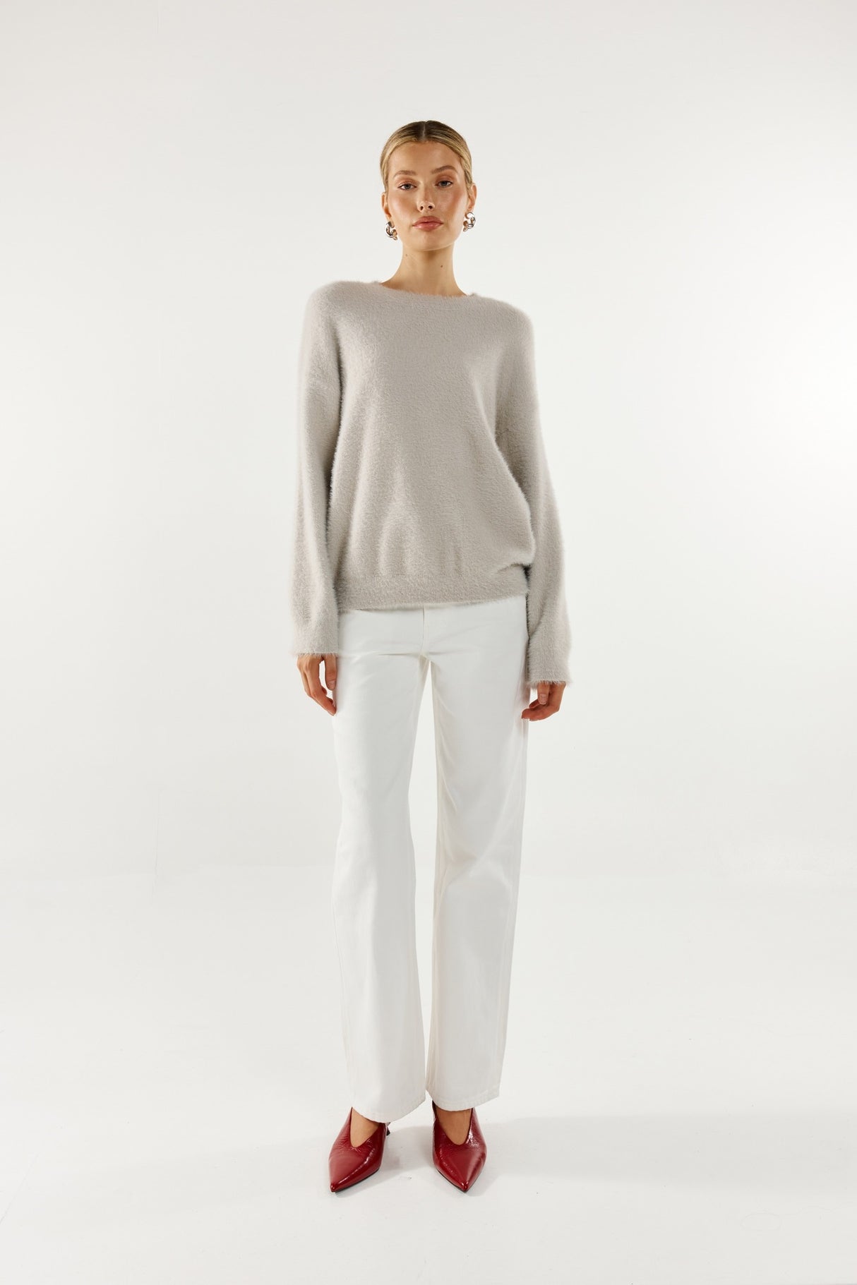 Madison The Label Angelina Knit Jumper - Grey
