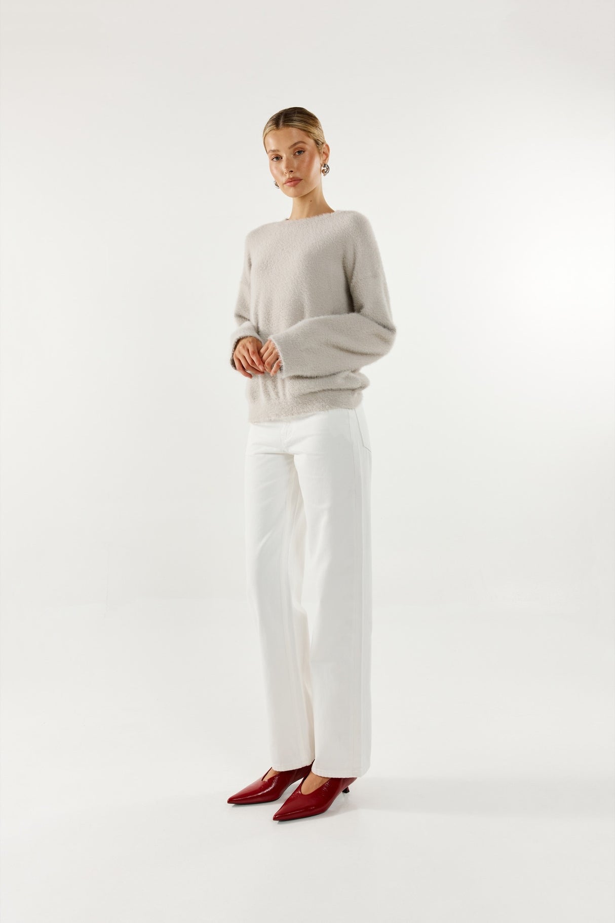 Madison The Label Angelina Knit Jumper - Grey