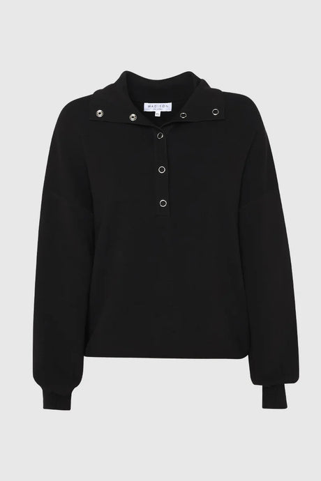 Madison The Label Anthea Knit Jumper - Black