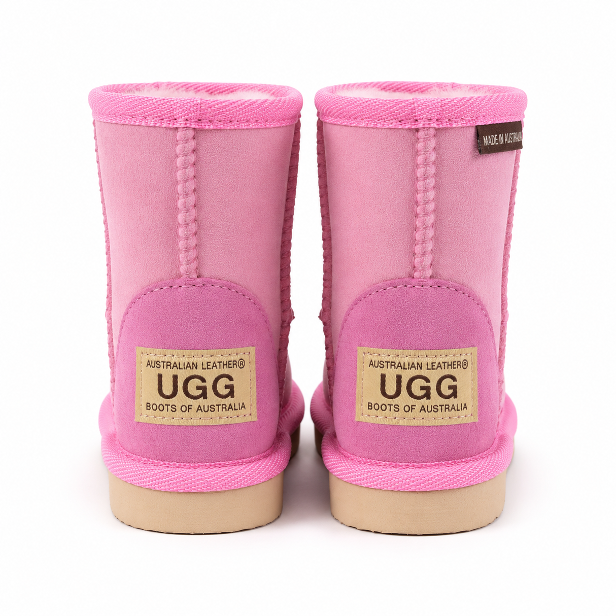 Australian Leather Ugg Kids Classic Short- Pink - AU12