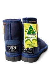 Australian Leather Ugg Kids Pearl Heart Short - Navy - AU6