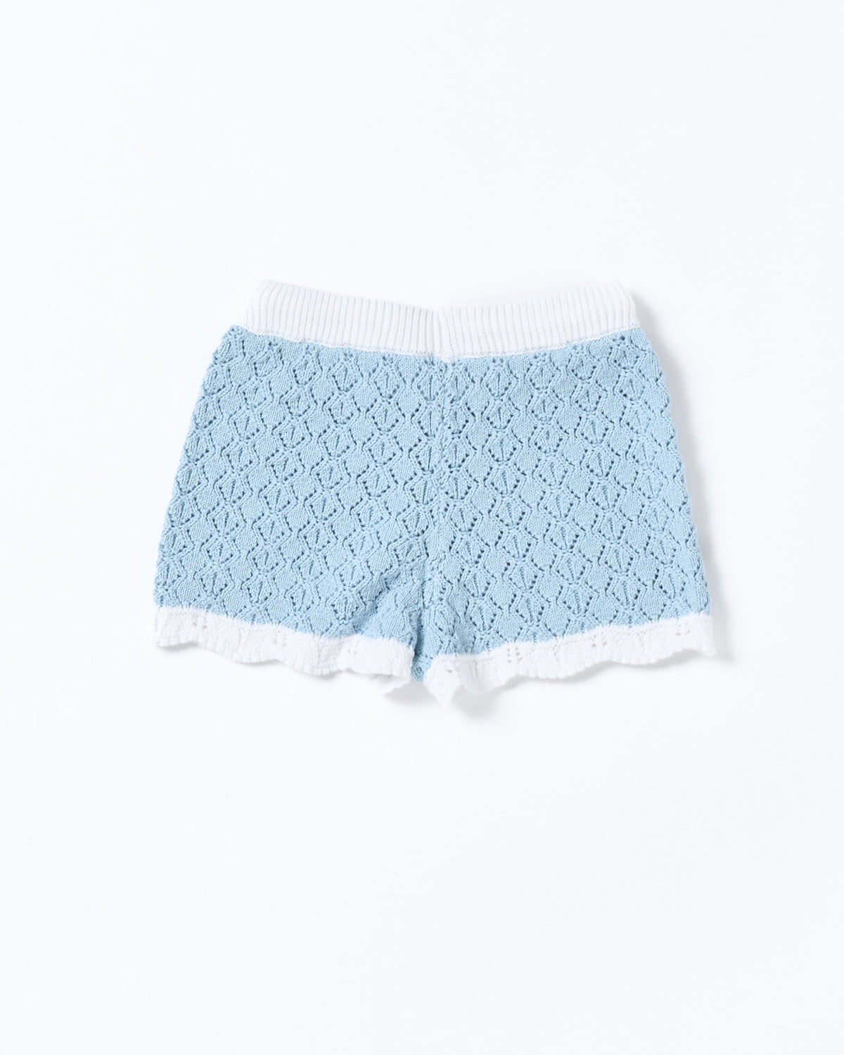 Walnut Melbourne Bella Knit Short - Blue and White