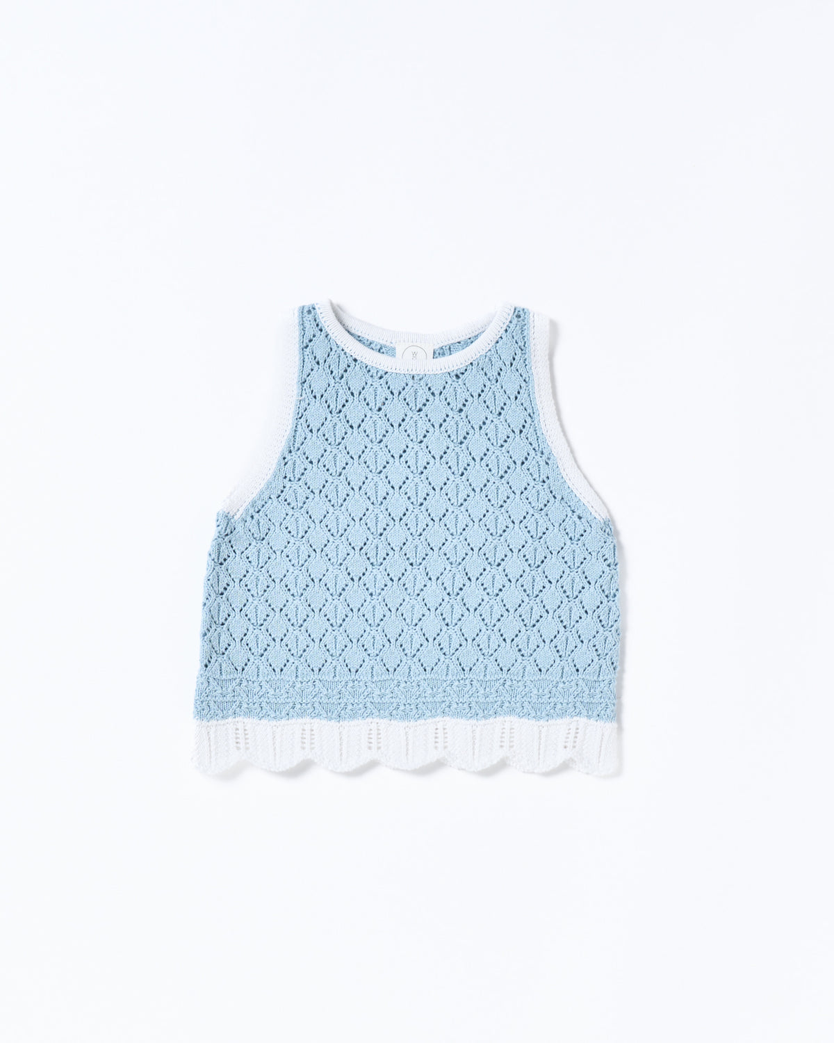 Walnut Melbourne Bella Knit Tank - Blue and White